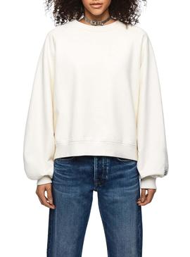Pepe Jeans Sudaderas Con Manga Abullonada Sudadera Pepe Jeans