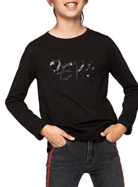 Camiseta Pepe Jeans Marice Negro Niña