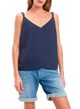 Top Tommy Jeans Strap Marino Mujer