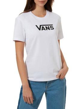 Camiseta Vans Flying Blanco Mujer