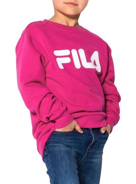 Sudadera Fila Classic Logo Rosa Niña