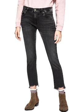 Pantalón Vaquero Pepe Jeans Victoria Negro Mujer