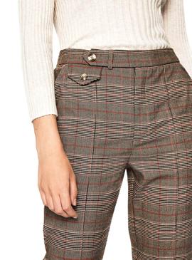 Pantalones Pepe Jeans Lia Cuadros Mujer