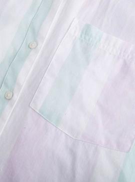 Camisa Tommy Jeans Rayas Multicolor Mujer