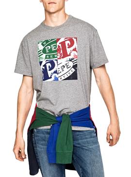 Camiseta Pepe Jeans Josephs Gris Para Hombre