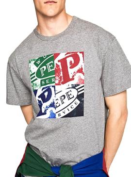 Camiseta Pepe Jeans Josephs Gris Para Hombre