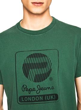 Camiseta Pepe Jeans Jason Verde Para Hombre