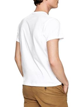 Camiseta Pepe Jeans Eggo Blanco Para Hombre