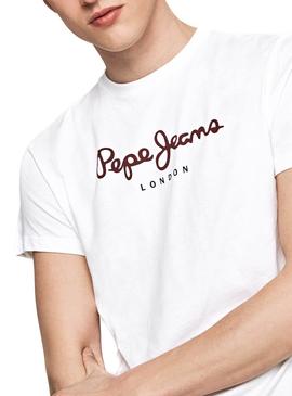 Camiseta Pepe Jeans Eggo Blanco Para Hombre