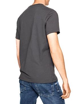 Camiseta Pepe Jeans Eggo Gris Para Hombre