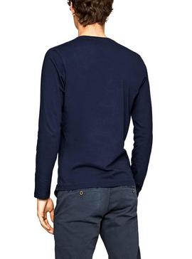 Camiseta Pepe Jeans Eggo Long Azul Hombre