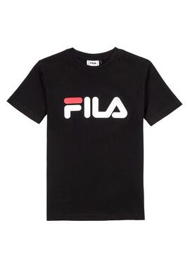 Camiseta Fila Classic Logo Negro Niño