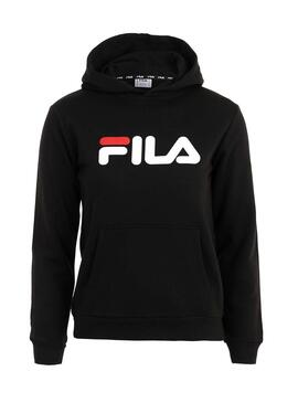 Sudadera Fila Classic Logo Negro Niño