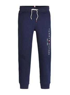 Pantalón Tommy Hilfiger Essential Marino Niño