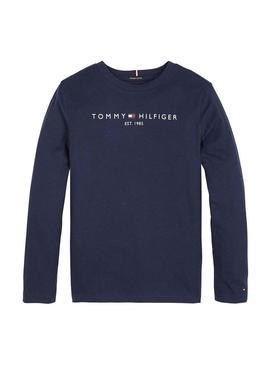 Camiseta Tommy Hilfiger Essential Marino Niño