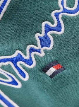 Sudadera Tommy Hilfiger Essential Signature Verde