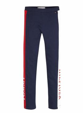 Leggins Tommy Hilfiger Essential Logo Marino Niña