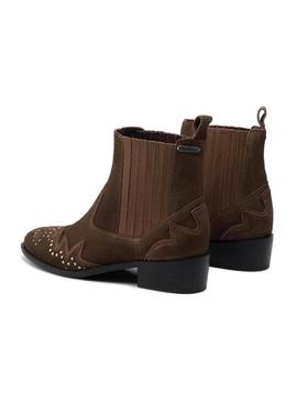 Botines Pepe Jeans Chiswick Camel Para Mujer