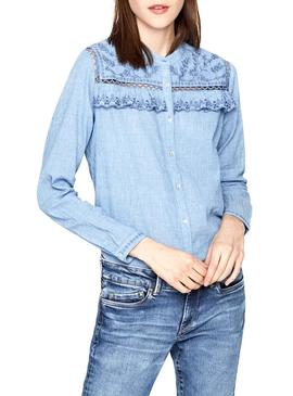 Camisa Pepe Jeans Holly Azul Mujer