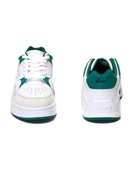 Zapatillas Lacoste Court Slam Blanco Verde Mujer