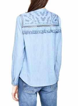 Camisa Pepe Jeans Holly Azul Mujer