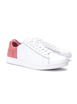 Zapatillas Lacoste Carnaby Evo Blanco Rosa Mujer