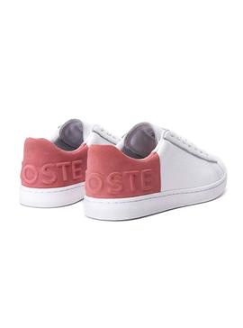 Zapatillas Lacoste Carnaby Evo Blanco Rosa Mujer