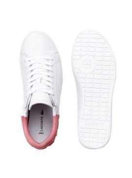 Zapatillas Lacoste Carnaby Evo Blanco Rosa Mujer