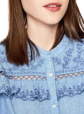 Camisa Pepe Jeans Holly Azul Mujer