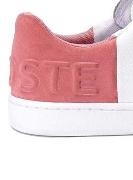 Zapatillas Lacoste Carnaby Evo Blanco Rosa Mujer