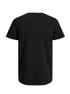 Camiseta Jack and Jones Comace Negro Para Hombre