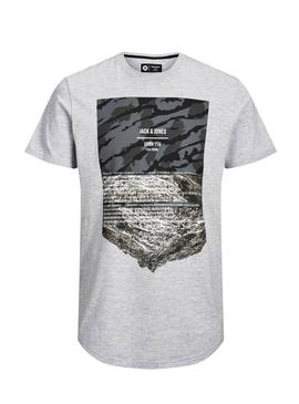 Camiseta Jack and Jones Comace Gris Hombre