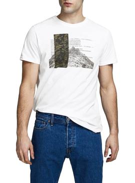 Camiseta Jack and Jones Comace Blanco Para Hombre