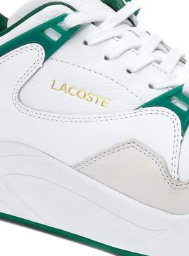 Zapatillas Lacoste Court Slam Blanco Verde Hombre