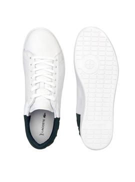 Zapatilla Lacoste Carnaby Evo Blanco Verde Hombre 