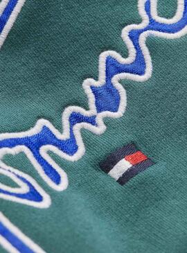 Sudadera Tommy Hilfiger Essential Signature Verde