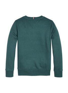 Sudadera Tommy Hilfiger Essential Signature Verde