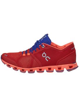Zapatillas On Running Cloud X Red Flash Para Mujer