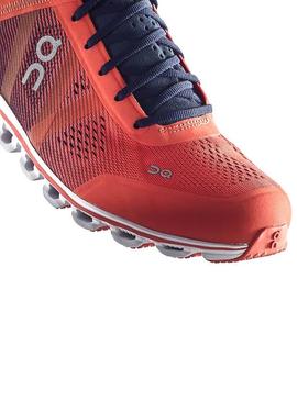 Zapatillas On Running Flow Crimson Mujer