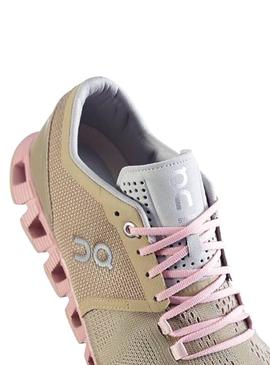 Zapatillas On Running Cloud X Sand Rose Mujer