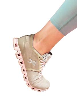 Zapatillas On Running Cloud X Sand Rose Mujer