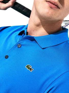 Polo Lacoste Sport L1230 Azul L61 Para Hombre