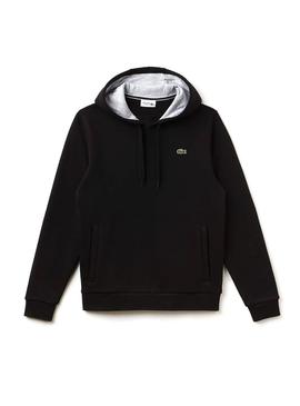 Sudadera Lacoste Sport capucha Negro Para Hombre