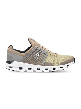 Zapatillas On Running Cloud Swift Sand Grey Hombre