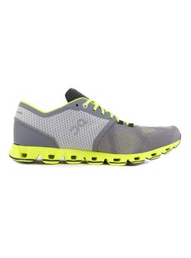 Zapatillas On Running Cloud X Grey Neon Hombre