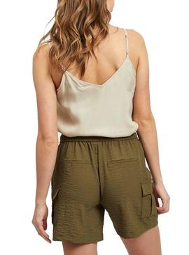 Top Vila Vikalia Beige Mujer