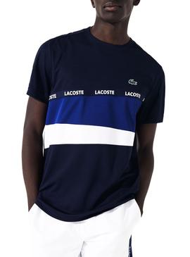 Camiseta Lacoste Sport Signature Colorblock Hombre