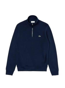 Sudadera Lacoste Media Cremallera Marino Hombre