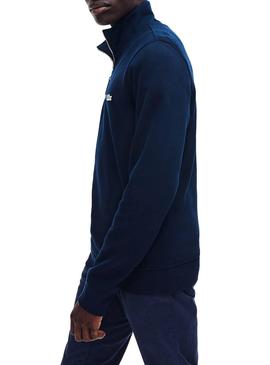 Sudadera Lacoste Media Cremallera Marino Hombre