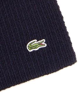 Bufanda Lacoste Tricot Marino Para Hombre